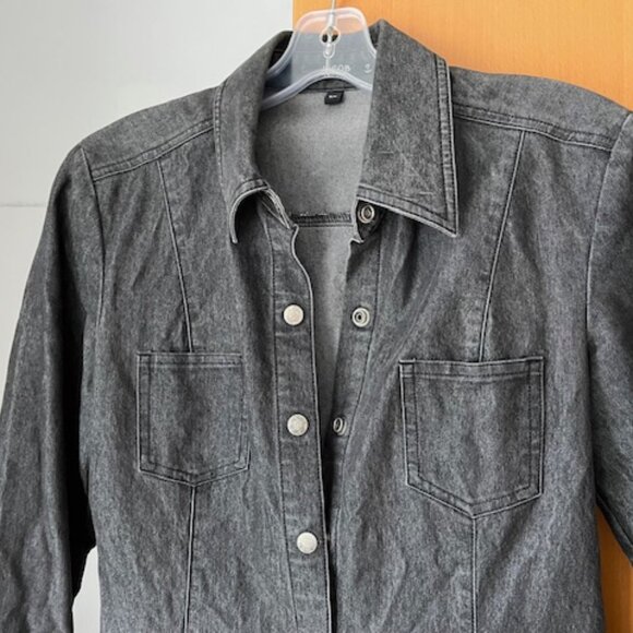 Long Denim Jean Jacket Jacob 90s - Picture 11 of 15